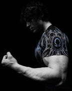 Black (White/Blue Design) Revenant Compression Shirt