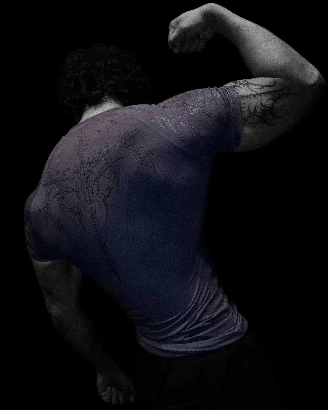 Purple (Grey Design) Revenant Compression Shirt