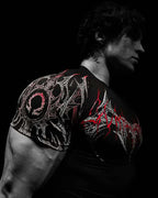Black (Red/White Design) Revenant Compression Shirt