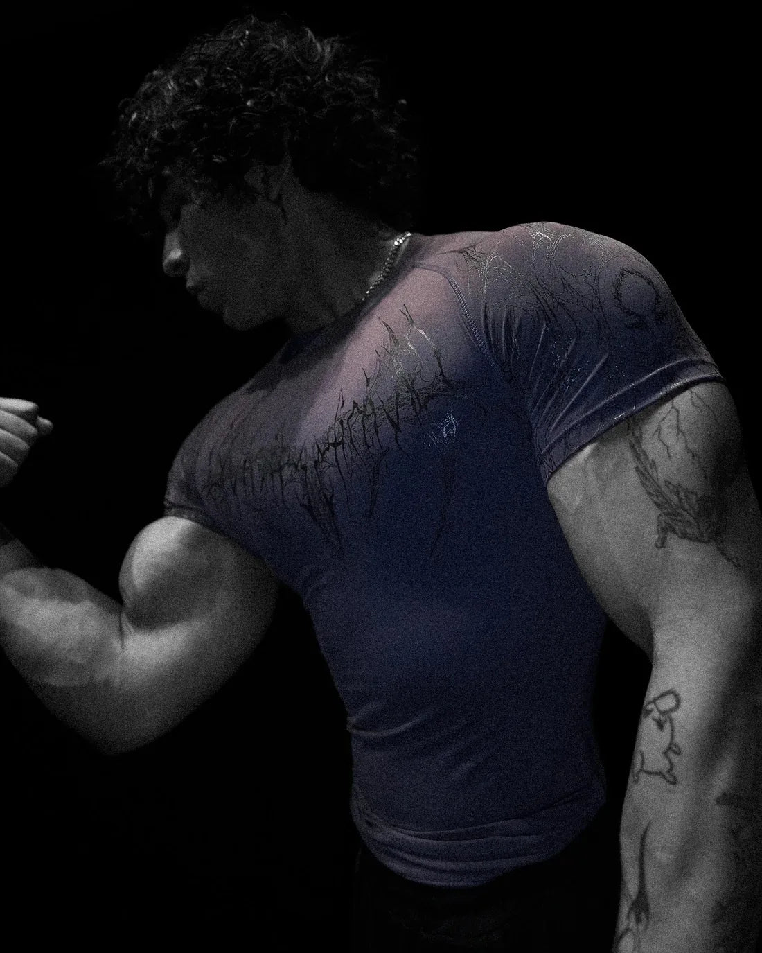 Purple (Grey Design) Revenant Compression Shirt