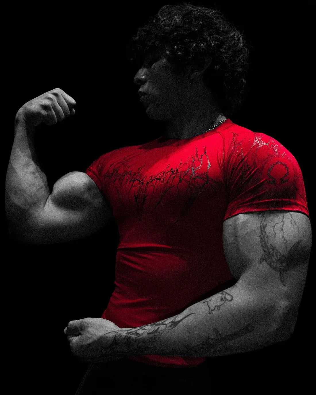 Red (Black Design) Revenant Compression Shirt