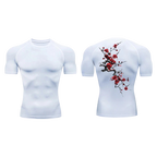 Crimson Blossom Compression Shirt (Short Sleeve)